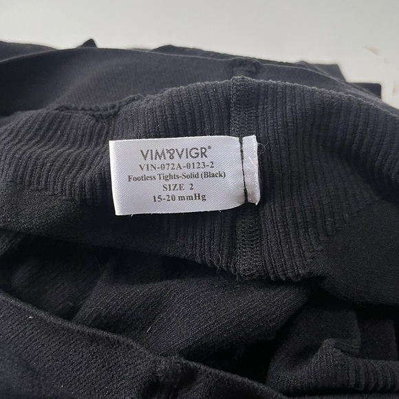 2 Vim & Vigr compression footless tights *AND* 2 pair compr. leggings, sz 2 / M - Picture 4 of 4